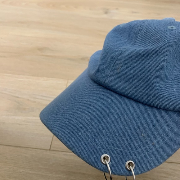 Denim double ring ball cap - Picture 2 of 5